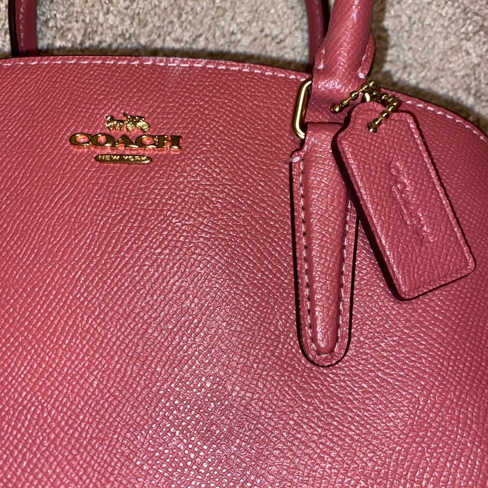 Coach Pink Leather Handbag - Picture 2 of 8